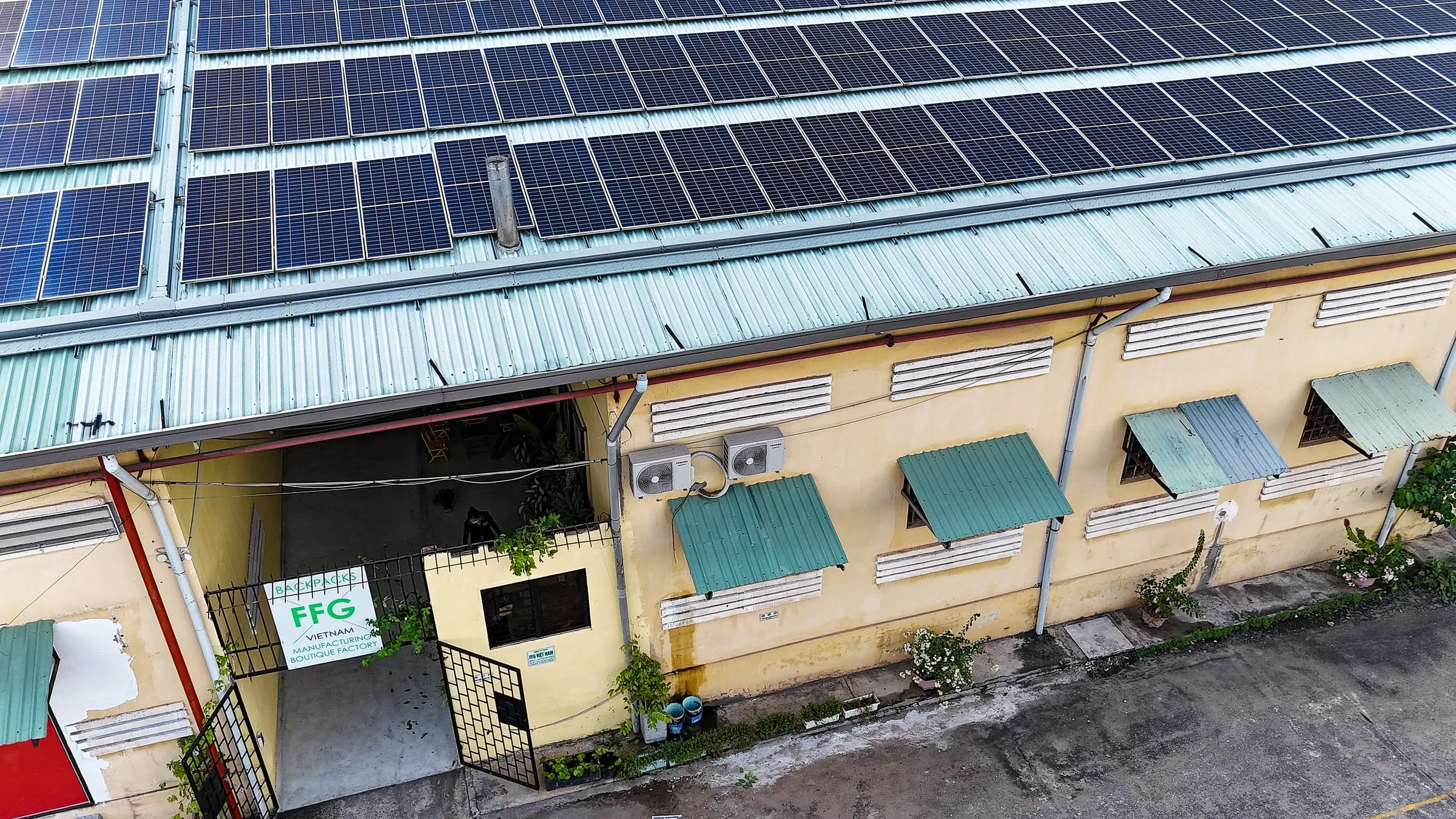 FFG Bags production floor under the solar-roof factory in Dong Nai, Vietnam
